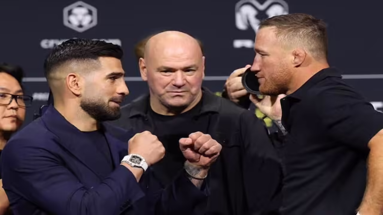 ilia topuria - ilustrasi berita Ilia Topuria Terima Dukungan Justin Gaethje Usai Kekalahan di UFC Freedom 250