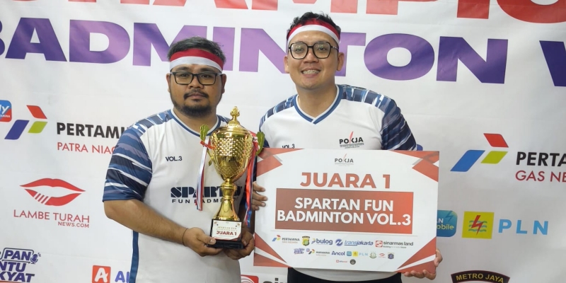 spartan fun badminton - ilustrasi berita Spartan Fun Badminton 2026 Pererat Silaturahmi Wartawan